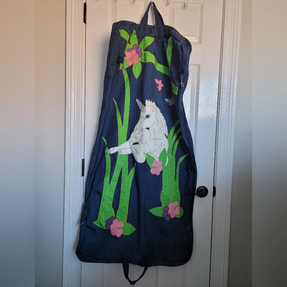 Unique Vintage Garment Bag Unicorn Floral Jean Tree Tops Hingham Massachusetts